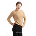 High Style Women's 100% Cashmere Long Sleeve O-Neck Sweater